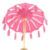 VAN DER LEEDEN Tisch-Sonnenschirm Bali Mini Pink Ø 50 cm