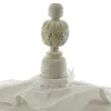 VAN DER LEEDEN Tisch-Sonnenschirm Bali Mini Weiß Ø 50 cm
