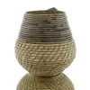 VAN DER LEEDEN Topf Stripe/Lombok grau blond Ø 24 Höhe 25 cm