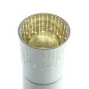 Weihnachtliches Teelicht FALLING STARS Sternenregen Weiß Ø 8 cm aus Glas
