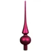 Weihnachtsbaumspitze Festive Pink matt Ø 6 cm 26 cm hoch - Glas