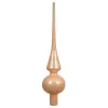 Weihnachtsbaumspitze Peach Pearl glänzend Ø 6 cm 26 cm hoch - Glas