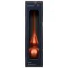 Weihnachtsbaumspitze Warmorange matt Ø 6 cm 26 cm hoch - Glas