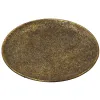 Weihnachtsdeko Dekoteller bronzefarben antik Ø 28,5 cm - Eisen