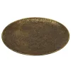 Weihnachtsdeko Dekoteller bronzefarben antik Ø 38,5 cm - Eisen