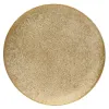 Weihnachtsdeko Dekoteller goldfarben antik Ø 38,5 cm - Eisen