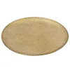 Weihnachtsdeko Dekoteller goldfarben antik Ø 38,5 cm - Eisen