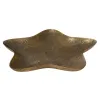 Weihnachtsdeko Dekoteller Stern bronzefarben antik groß - Eisen