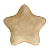 Weihnachtsdeko Dekoteller Stern goldfarben antik mittel - Eisen