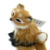 Weihnachtsdeko Kleiner Fuchs sitzend mit Kunstfell 7 cm - Kunststoff
