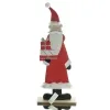 Weihnachtsdeko Weihnachtsmann Santa Rot - Weiß 50 cm - MDF