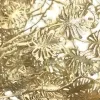 Weihnachtsgirlande Mini-Monstera Goldfarben mit Glitter 118 cm - Kunstpflanze