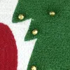 Weihnachtskissen Wollweiß mit rotem PickUp & Tannenbaum 45 x 45 cm - Baumwolle