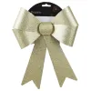 Weihnachtsschleife goldglänzend Höhe 29 cm Breite 21 cm - Kunststoff