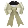 Weihnachtsschleife goldglänzend Höhe 50 cm Breite 38 cm - Kunststoff