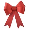 Weihnachtsschleife rotglänzend Höhe 50 cm Breite 38 cm - Kunststoff
