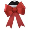 Weihnachtsschleife rotglänzend Höhe 50 cm Breite 38 cm - Kunststoff