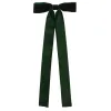 Weihnachtsschleifen mit Clip Tannengrün 3er Bundle - Polyester & Samt