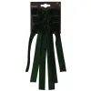 Weihnachtsschleifen mit Clip Tannengrün 3er Bundle - Polyester & Samt
