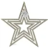 Weihnachtsstern 3-fach Champagnerfarben Ø 39 cm - Kunststoff