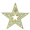 Weihnachtsstern 3-fach Goldfarben Ø 39 cm - Kunststoff