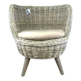 VAN DER LEEDEN Balkon & Garten Rattansessel Jakarta Grau Ø ca. 80 cm