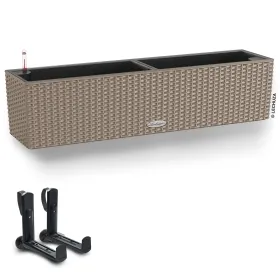 LECHUZA® Blumenkasten BALCONERA Cottage 80 Sandbraun All-in-One + 2 Halter LECHUZA® Blumenkasten BALCONERA Cottage 80 Sandbraun All-in-One + 2 Halter