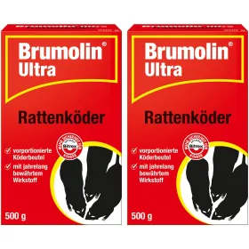 Brumolin® Ultra Rattenköder 500 g - 50 Köderbeutel x 2 Brumolin® Ultra Rattenköder 500 g - 50 Köderbeutel x 2