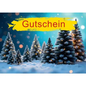 Gutschein - Weihnachten Winterwald - für das Gartencenter Gutschein - Weihnachten Winterwald - für das Gartencenter