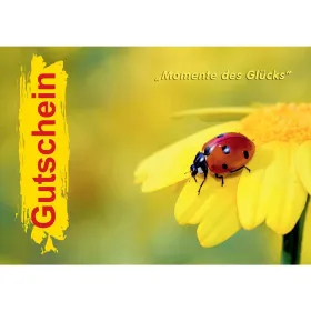 Gutschein - Momente des Glücks mit Botschaft - für das Gartencenter Gutschein - Momente des Glücks mit Botschaft - für das Gartencenter