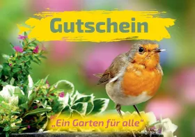 Gutschein - Ein Garten für alle - für das Gartencenter - mit Botschaft Gutschein - Ein Garten für alle - für das Gartencenter - mit Botschaft