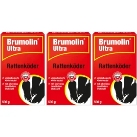 Brumolin® Ultra Rattenköder 500 g - 50 Köderbeutel x 3 Brumolin® Ultra Rattenköder 500 g - 50 Köderbeutel x 3