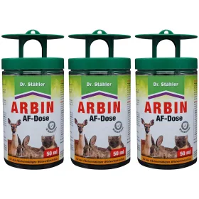 Dr. Stähler ARBIN AF-DOSE Rehwild, Rotwild, Hasen & Kaninchen für ca. 2 - 3 m² - 50 ml x 3