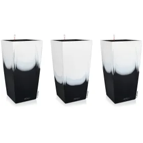 LECHUZA® Pflanzgefäße CUBICO Color 30 Cambio Black & White seidenmatt All-in-One x 3 LECHUZA® Pflanzgefäße CUBICO Color 30 Cambio Black & White seidenmatt All-in-One x 3