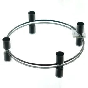 4er Stab-Kerzenhalter Metall-Adventsring Schwarz Ø 23 cm x 3,5 cm 4er Stab-Kerzenhalter Metall-Adventsring Schwarz Ø 23 cm x 3,5 cm