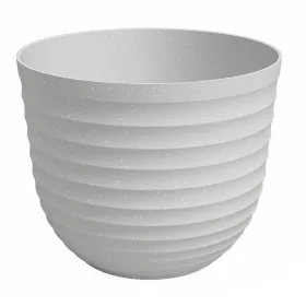 artevasi© HAVANA WAVES Pflanztopf Limestone Grey hellgrau Ø 20 cm - Kunststoff