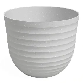 artevasi© HAVANA WAVES Pflanztopf Limestone Grey hellgrau Ø 30 cm - Kunststoff