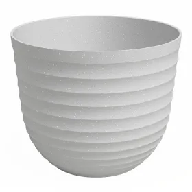 artevasi© HAVANA WAVES Pflanztopf Limestone Grey hellgrau Ø 40 cm - Kunststoff