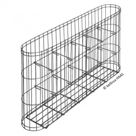 bellissa® Gabione Leonardo 60 x 10 x 30 cm bellissa® Gabione Leonardo 60 x 10 x 30 cm