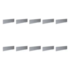 10 x bellissa® Rasenkante / Mähkante 118 cm x 0,1 cm x 12,5 cm - verzinktes Metall