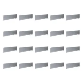 20 x bellissa® Rasenkante / Mähkante 118 cm x 0,1 cm x 12,5 cm - verzinktes Metall