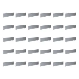 30 x bellissa® Rasenkante / Mähkante 118 cm x 0,1 cm x 12,5 cm - verzinktes Metall