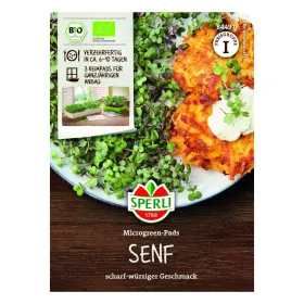 Microgreen-Pads Senfsamen