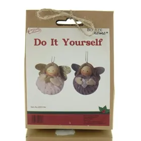 Boltze Weihnachtsdeko Kinder Do It Yourself Bastelset Engel Nayla für 2 Anhänger