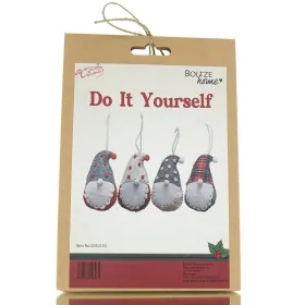 Boltze Weihnachtsdeko Kinder Do It Yourself Bastelset Wichtel Talis für 4 Anhänger