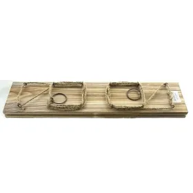 Brett mit 8 Haken zum Hängen 14 x 60 cm - Holz Brett mit 8 Haken zum Hängen 14 x 60 cm - Holz