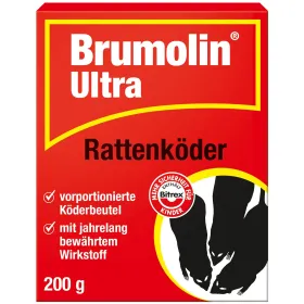 Brumolin® Ultra Rattenköder 200 g - 20 Köderbeutel Brumolin® Ultra Rattenköder 200 g - 20 Köderbeutel