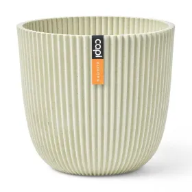 Capi Europe Übertopf Groove Kugel Beige Ø 16,5 cm - Kunststoff