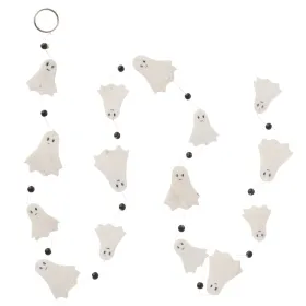 Capiz Girlande Ghostie weiß Ø 5,8 cm Länge 180 cm