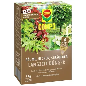 COMPO Bäume, Hecken, Sträucher Langzeit-Dünger für 40 laufende Meter - 2 kg